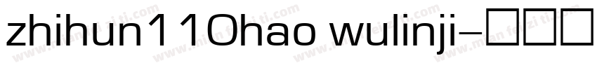 zhihun110hao wulinji字体转换